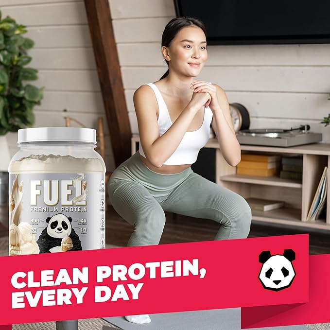 Underground Bio Labs Panda Fuel Premium Protein WheyHydrolyzed CollagenCaseinProbiotics Enzymes Keto FriendlyTime Release 25 Servings (2.5 Pound Vanilla Ice Cream)