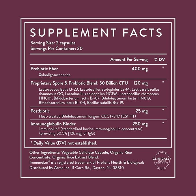 Arrae Tribiotic Probiotics for Women Support for Vaginal pH Balance Gut Immune and Feminine Health Prebiotics Probiotics Postbiotics 60 Count