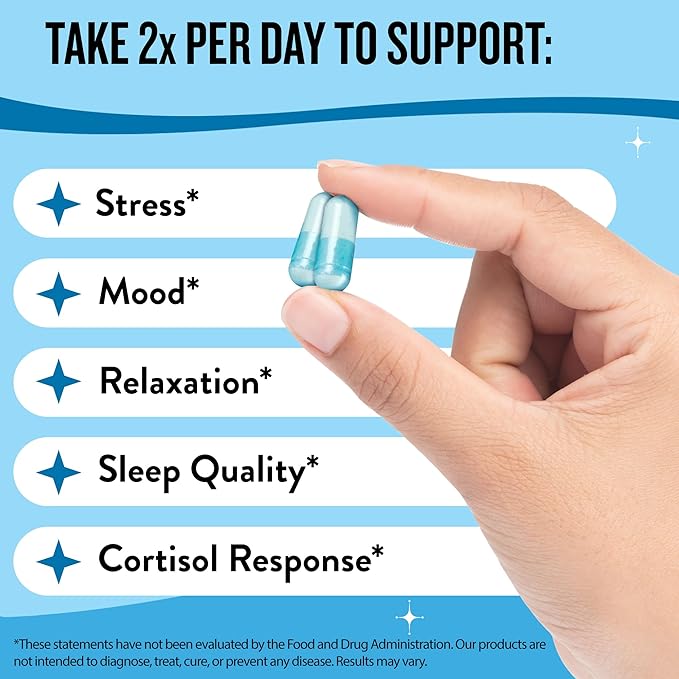 Legendairy Milk Miss Bliss™ Stress Support for Women – Stress Relief Supplement with affron® Saffron Magnesium Glycinate + Citrate &amp L-Theanine – Calm &amp Mood Balance Non-Drowsy 60 Vegan Cap