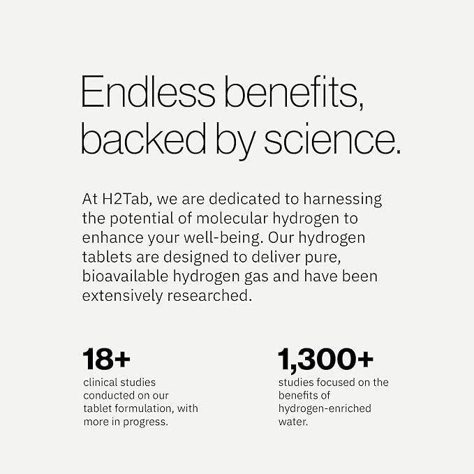 Molecular H2TAB Hydrogen Tablets with Magnesium -12 PPM Hydrogen Tablets for Drinking Water -Rich in Antioxidants Supports Cellular Health Recovery &amp Cognitive Function (30 Counts Unflavored)