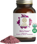 PURE SYNERGY Berry Power | Organic Berry and Fruit Powder | Antioxidant Supplement with Organic Acai Acerola and Wild Blueberry | for Healthy Aging Immune and Skin Support (5.3 oz Powder)