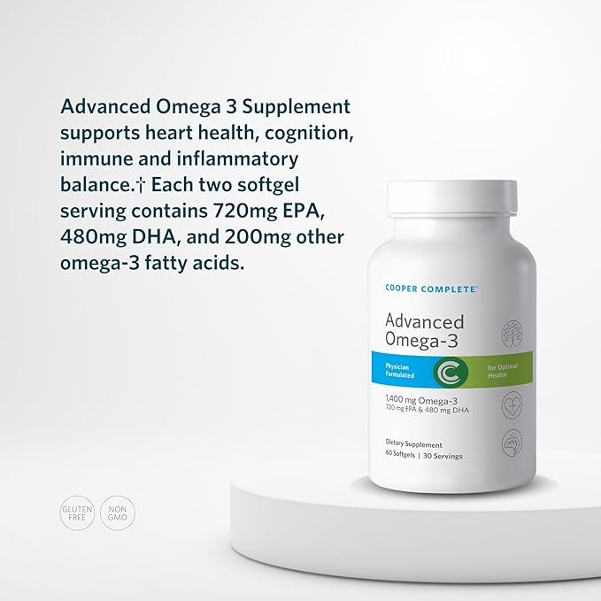 Cooper Complete - Original Multivitamin with Iron and Advanced Omega-3 - Daily Multivitamin and Mineral Supplement Plus Fish Oil Supplement - 30 Day Supply