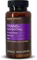 Amazon Elements - Trans-Resveratrol 250 mg 60 Capsules 2 Month Supply Vegan