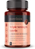 pureclinica Lutein 30mg with Zeaxanthin 1000mcg – Triple Strength Supplement 90 Tablets (3-Month Supply)