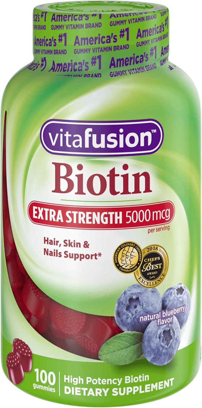 Vitafusion Extra Strength Biotin Gummy Vitamins 100 ct