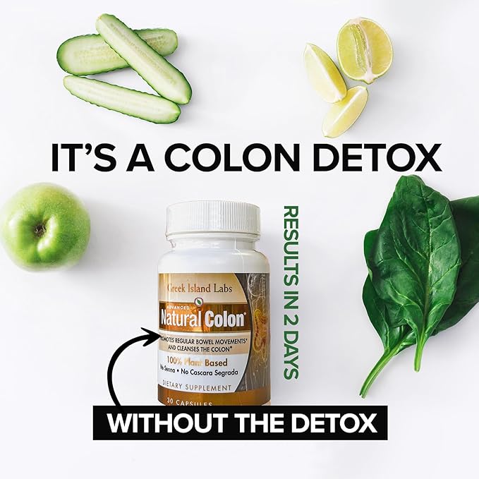 Natural Colon Cleanse Supplements – 30-Day Supply – Gentle Digestive Detox – Helps Reduce Gas Bloating &amp Constipation – Supports Healthy Gut Function
