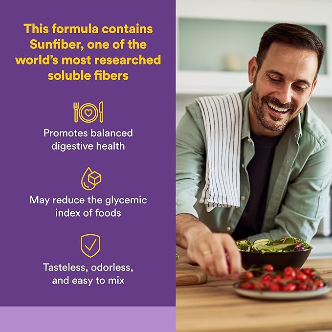 Natural Factors Organic Low FODMAP Reliefiber Powder - Digestive Health Support Supplement with Dietary &amp Soluble Fiber - Gut Health Support Aids Mild Bloating - Unflavored 5.3 oz (30 Servings)