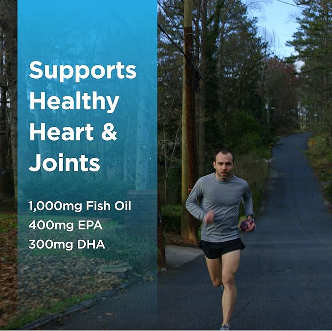 Runner Multivitamin &amp Omega 3 Bundle (1 Month Supply) | Antioxidants for Health &amp Recovery | Vitamin B Complex for Endurance Energy VO2 Max | Joints &amp Heart: 1000mg Fish Oil