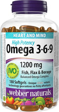 Webber Naturals High Potency Omega 3-6-9 180-Count