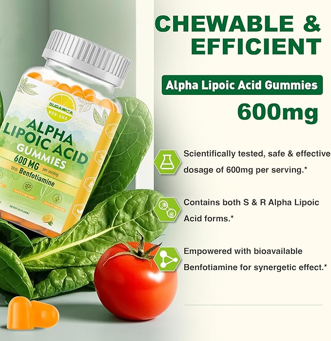 R-Alpha Lipoic Acid Gummies and Alpha GPC Choline Gummies