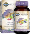 Garden of Life Prenatal Vitamins for Women Organics Folate for Energy &amp Healthy Fetal Development Non-constipating Iron Vitamin C B6 B12 D3 Non-GMO Gluten-Free Vegan 90 Day Supply
