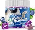 Magnesium Glycinate Soft Chews Blueberry Flavor.Chewable Sugar Free Potassium Magnesium Chews with Magnesium Glycinate Vitamin D B6 and CoQ10 for Calm Support &amp Sleep for Adults 60 Days Suppl