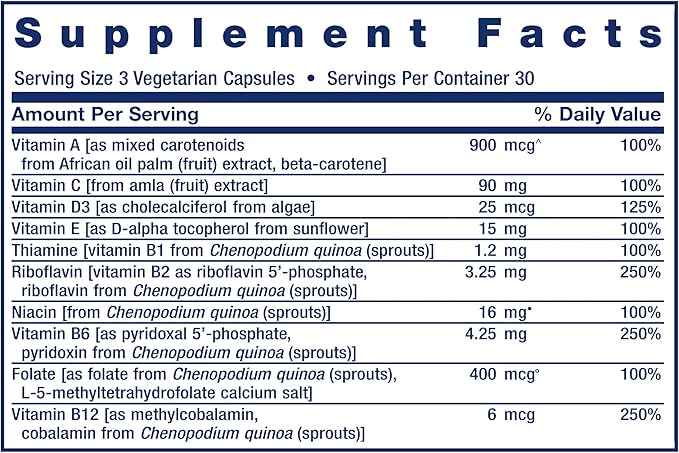 Life Extension Whole Food Multivitamin Plant-derived Vitamin D3 A B C &amp E Plus Minerals Plant extracts Stay Healthy from Head to Toe Gluten-Free Non-GMO Vegetarian 90 Capsules