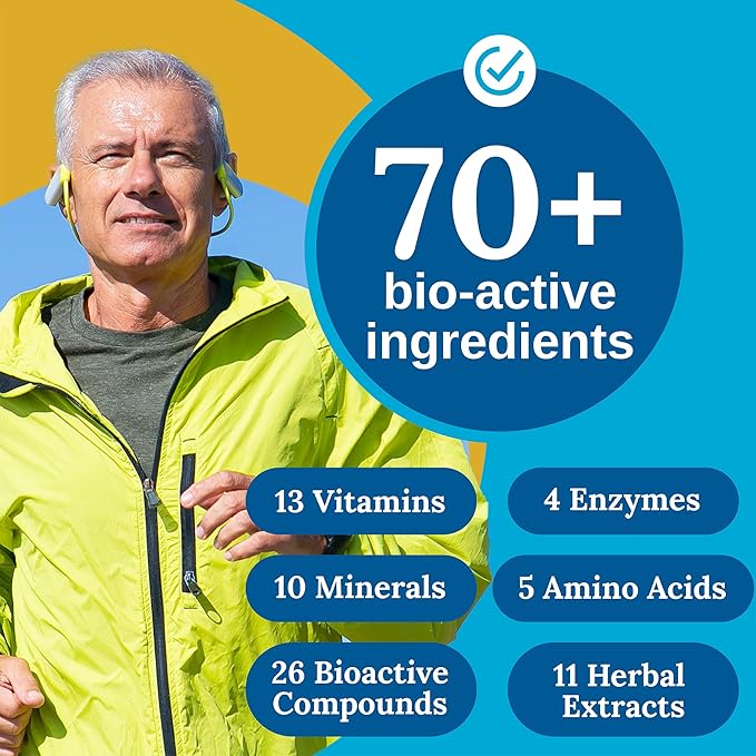 Xtendlife Total Balance Men’s Multivitamin for Immune Heart Digestive &amp Cellular Health - Daily Support - 70+ Nutrients &amp Minerals - 30 Day Supply