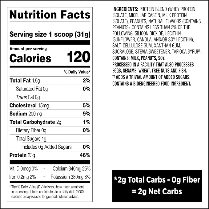 Quest Nutrition Peanut Butter Protein Powder 23g Protein 1g Sugar Low Carb Gluten Free 3 Pound 43 Servings