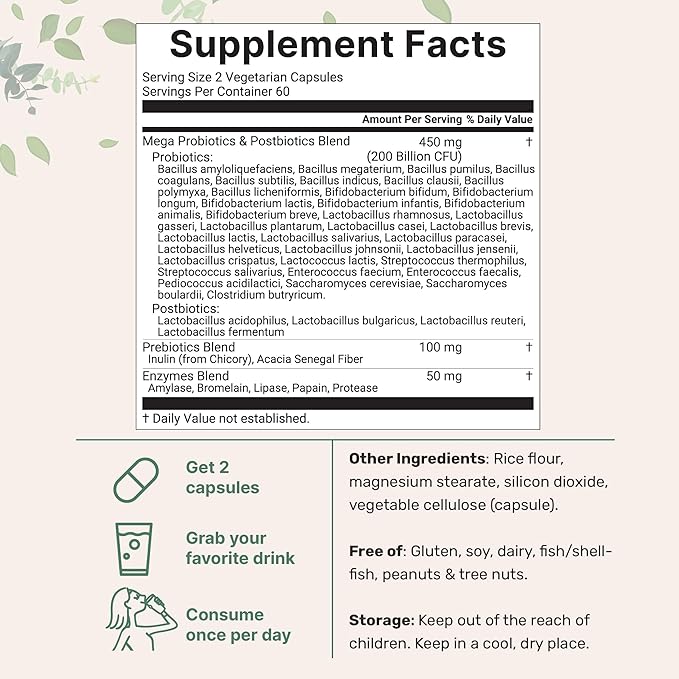 Micro Ingredients Omega-3 Fish Oil 4200mg Softgels &amp Mega Probiotics 200 Billion CFU Veggie Capsules | 2 Pack Bundle | Wild-Caught Burpless Lemon Flavor | 40 Strains + Inulin Acacia &amp Bro