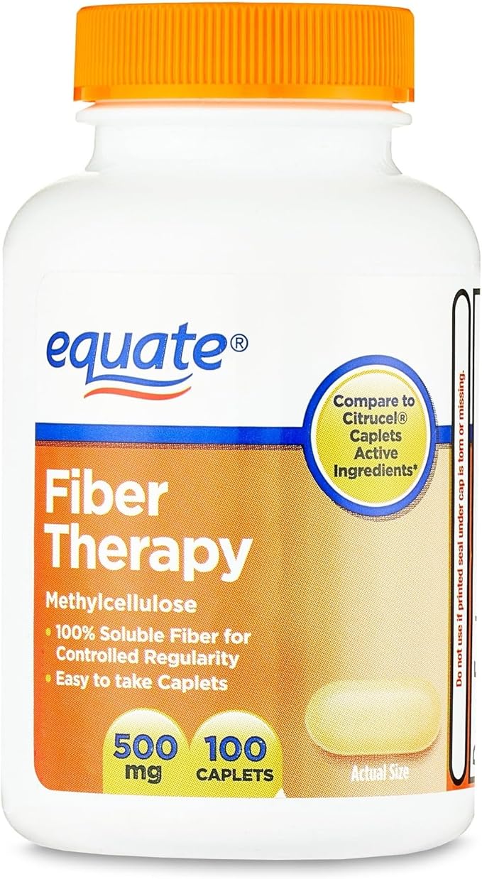 Fiber Therapy Methylcellulose 500mg100ct (Pack of 1) Set by Basket Goods