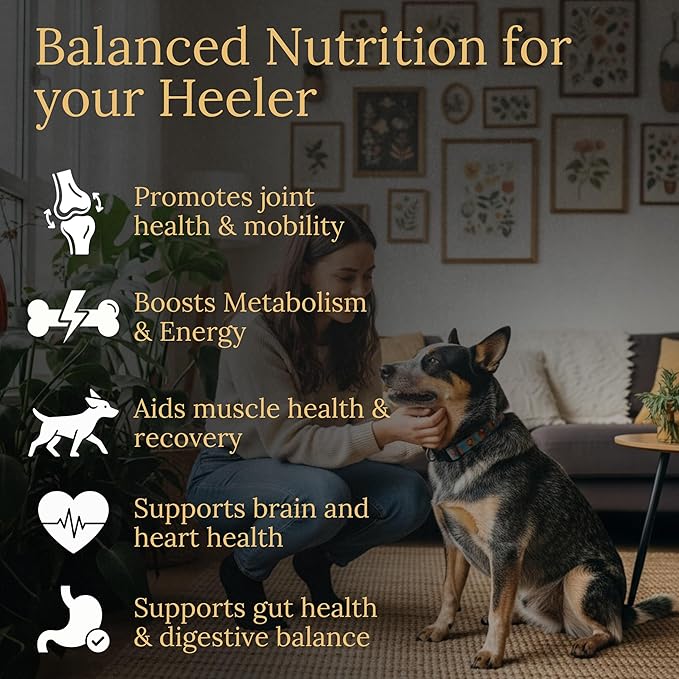Australian Cattle Dog Multivitamins 90 Count Made in The USA with Real Bacon