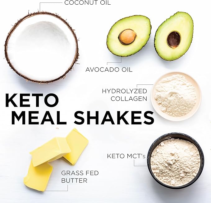 Keto Science Ketogenic Meal Shake Energy Boosting MCTs Supports Weight Loss Keto and Paleo Friendly High Fat with MCTs Vanilla Flavor 28 Servings 2 Pack
