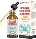 Liposomal Glutathione Liquid 2000MG – Antioxidant Detox Supplement for Women &amp Men Aging Defense Liver Function &amp Energy with Hyaluronic Acid + Aloe Vera + Vitamin C Natural &amp Vegan 2