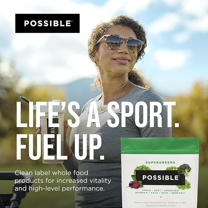SuperGreens - Potent Superfoods Blend - Plant-Based Antioxidant Support - Greens Powder Supplement &amp Drink Mix - Non-GMO Vegan &amp Gluten-Free - SuperGreens (30 Servings)