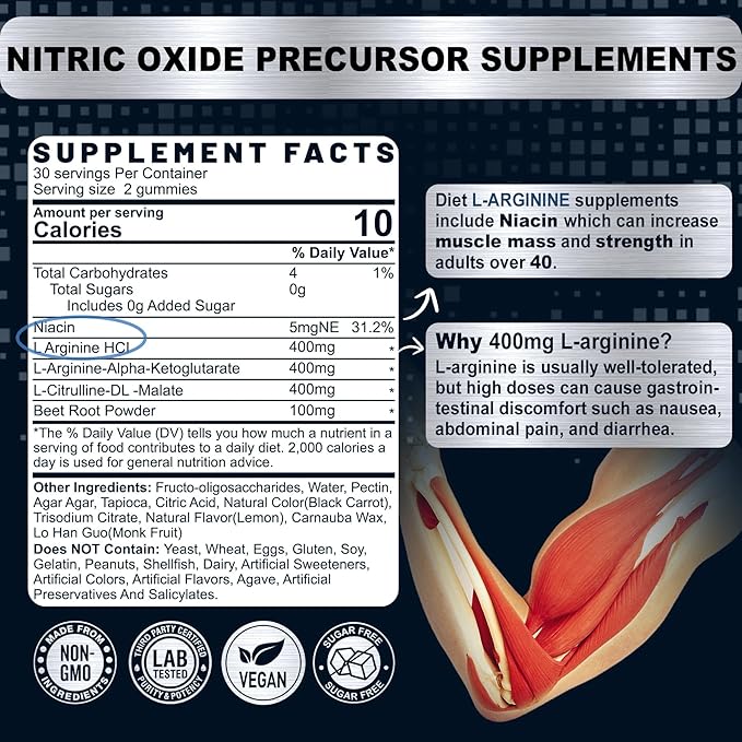 Vitamin D3 K2 + L Arginine Gummies