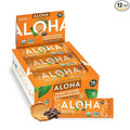 ALOHA Organic Plant Based Protein Bars |Peanut Butter Chocolate Chip | 1.98 Oz (Pack of 12) | Vegan Low Sugar Gluten Free Paleo Low Carb Non-GMO Stevia Free Soy Free No Sugar Alcohols