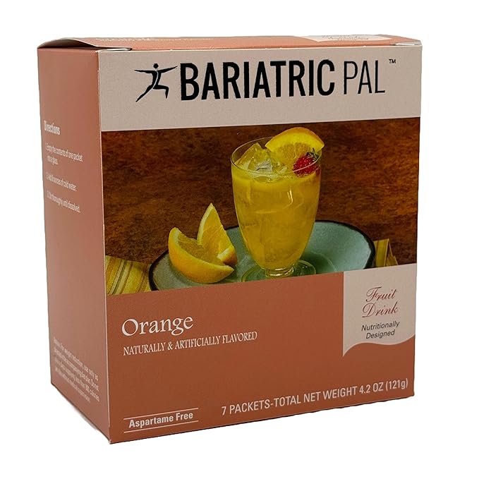 BariatricPal 12g Protein Aspartame-Free Fruit Drink - Orange (3-Pack)