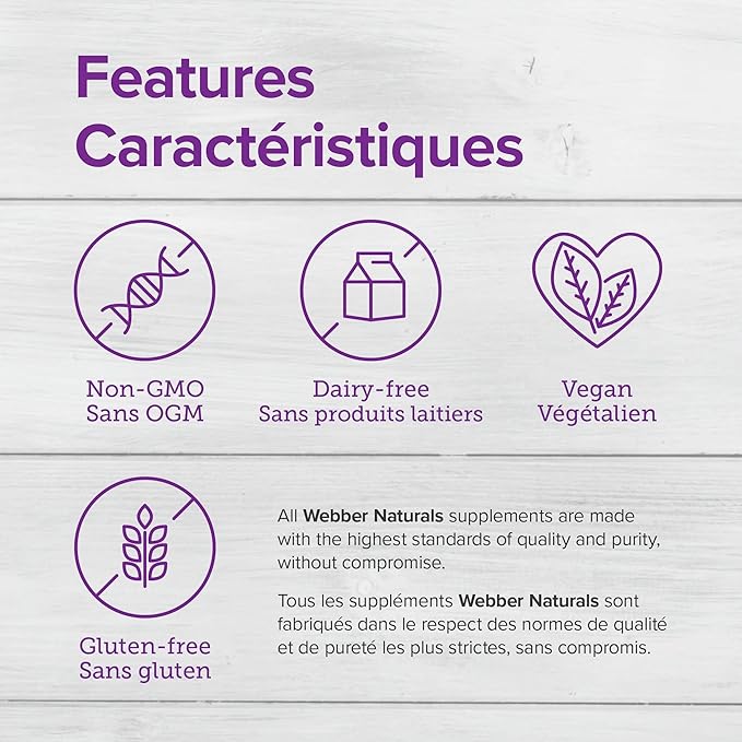 Webber Naturals Biotin 5000 mcg 60 Vegetarian Capsules