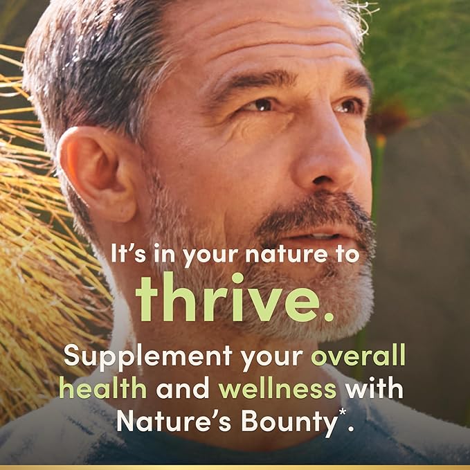 Nature’s Bounty High Potency Men’s Complete Multivitamin Daily Men’s Health Vitamin for Heart Health and Immune Support Men's Multivitamin for Strong Bones Overall Health and Wellness 100 Capsules