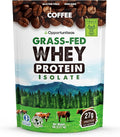 Opportuniteas Grass Fed Coffee Whey Protein Isolate Powder - 27g Protein Powder Without Artificial Sweeteners 60mg Caffeine Hormone-Free Cows - 5lb