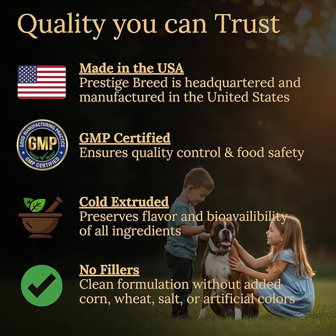 Multivitamins Balanced Nutrition for Your Boxer 90 Count Made in The USA with Real Bacon