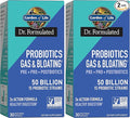Garden of Life Dr. Formulated Pre Post &amp Probiotics Gas &amp Bloating Once Daily 3-in-1 Complete Prebiotics Postbiotics &amp Probiotics – 50 Billion CFU Non-GMO Gluten-Free 30 Day Supply (
