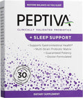 Peptiva 26 Billion CFU Probiotic and Sleep Support - Clinically Validated Multi-Strain Probiotic - Lactobacillus and Bifidobacterium Melatonin - 30 Count