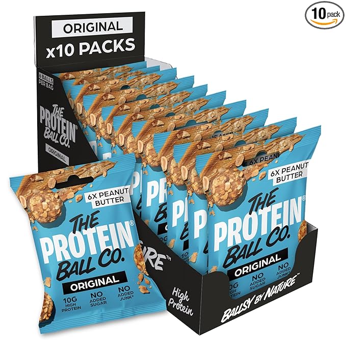 THE PROTEIN BALL - PEANUT BUTTER HIGH PROTEIN 45G x10