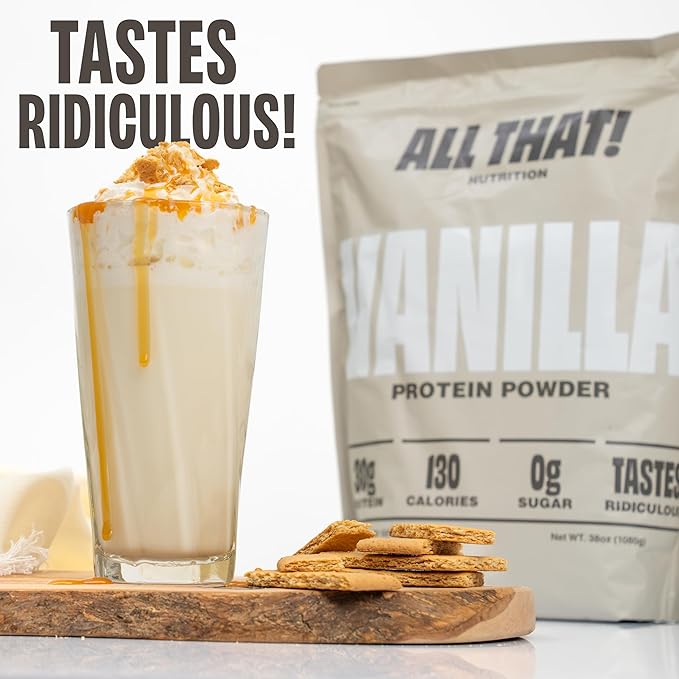 Vanilla Protein Powder 30G Whey Protein Low Calorie 0g Sugar No Artificial Flavors Soy-Free &amp Gluten-Free 30 Servings