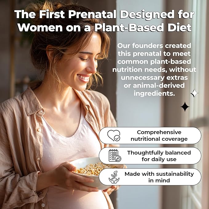 Future Kind Prenatal Vitamin - Pregnancy Lactation and Wellness Support with DHA &amp L-Methylfolate - Folate Supplement for Women with Vitamin D E Iron Omega-3 and Biotin (60 Capsules)