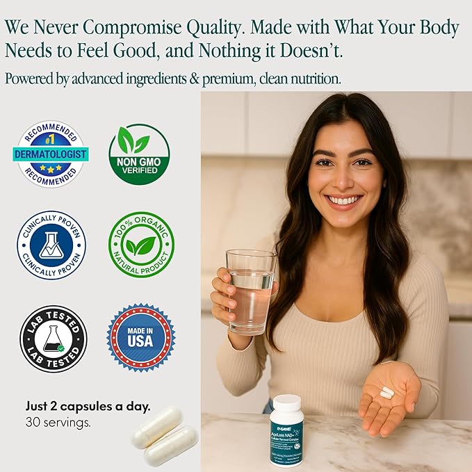 ENSANTE Advanced NAD+ Supplement 500mg with Resveratrol Quercetin Nicotinamide Riboside NAD Supplement for Women Men for Cellular Longevity Anti Aging Cognitive Support 60 Veggie Capsules USA