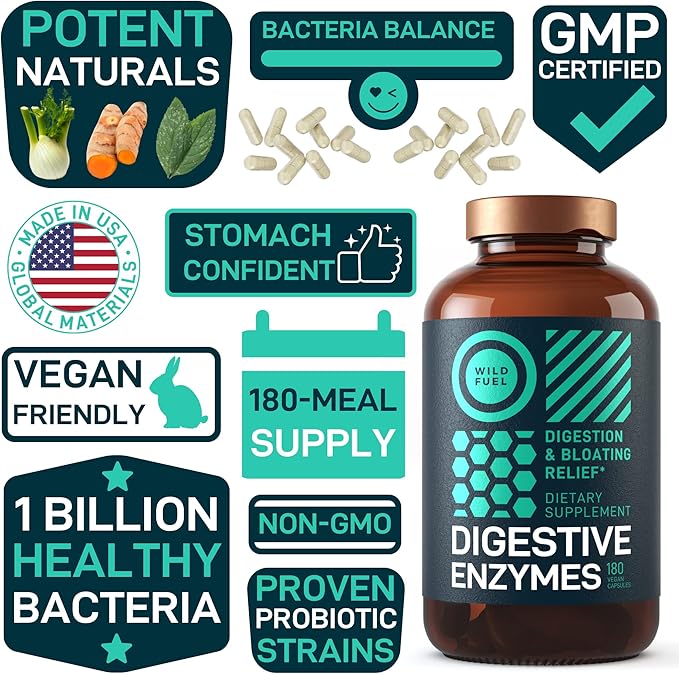 Oral Probiotics and Digestive Enzymes with Probiotics and Prebiotics Enhanced Probiotic Bundle