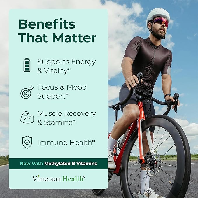 Multivitamin for Men with Methylated Vitamins and Chelated Minerals for Energy Focus and Immune Health – Premium Daily Mens Multivitamins &amp Multiminerals – 60 Capsules