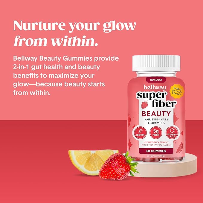 Bellway Super Fiber Gummies Beauty Gummies Bundle