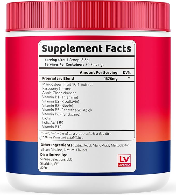 LIVORKA Baobab Bliss All Natural Fiber Organic Fruit Powder Supplement 60 Servings for 2 Months (Pack of 2)