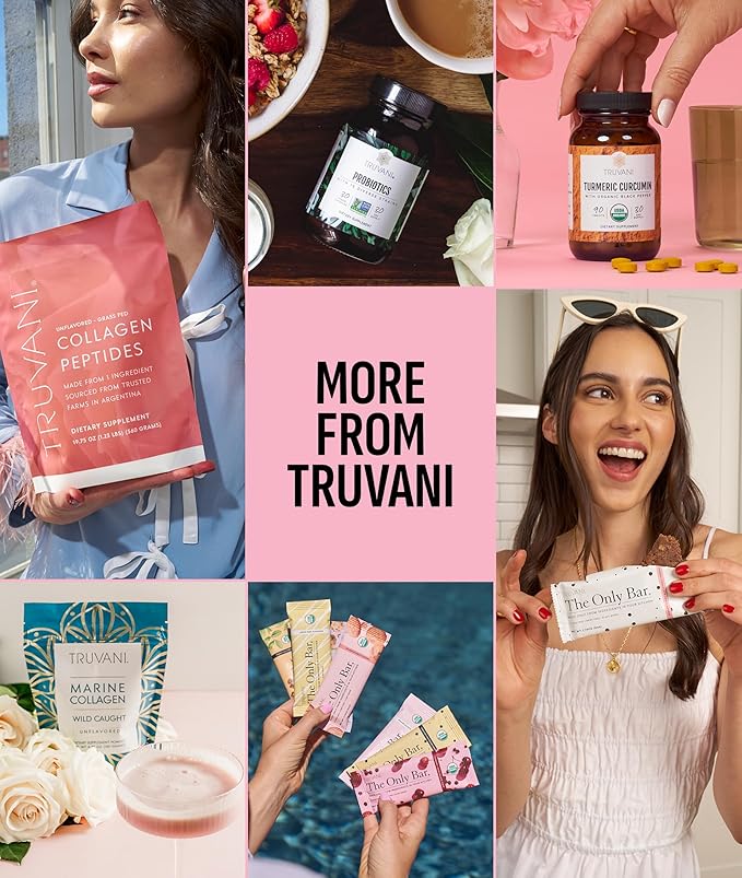 Truvani Vegan Pea Protein Powder | Strawberry | 20g Organic Plant Based Protein | Single Serving Travel Packets | 10 Servings | Keto | Gluten &amp Dairy Free | Low Carb | No Added Sugar