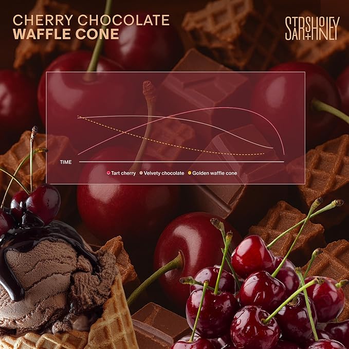 Stars + Honey Protein Bars Cherry Chocolate Waffle Cone 15g Protein 2g Sugar with Collagen Peptides Dairy Free Soy &amp Gluten Free Snacks Keto Friendly No Seed Oils or Sugar Alcohols 10 Pac