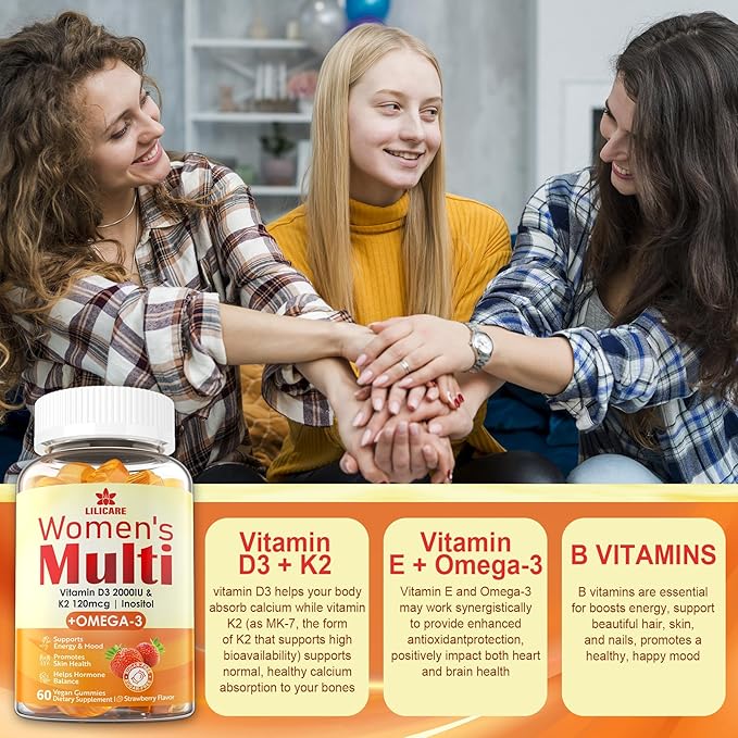 Womens Multivitamin Gummies+Vitamin B1 Gummies