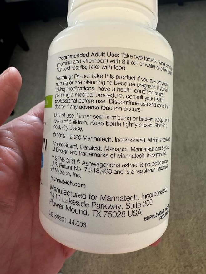 Mannatech Catalyst Multivitamin 120 Tablets Maximize Your Multivitamin. Provides Antioxidants Vitamin A Vitamin C and Vitamin E Now with Ashwagandha to Support You Physically and Emotionally