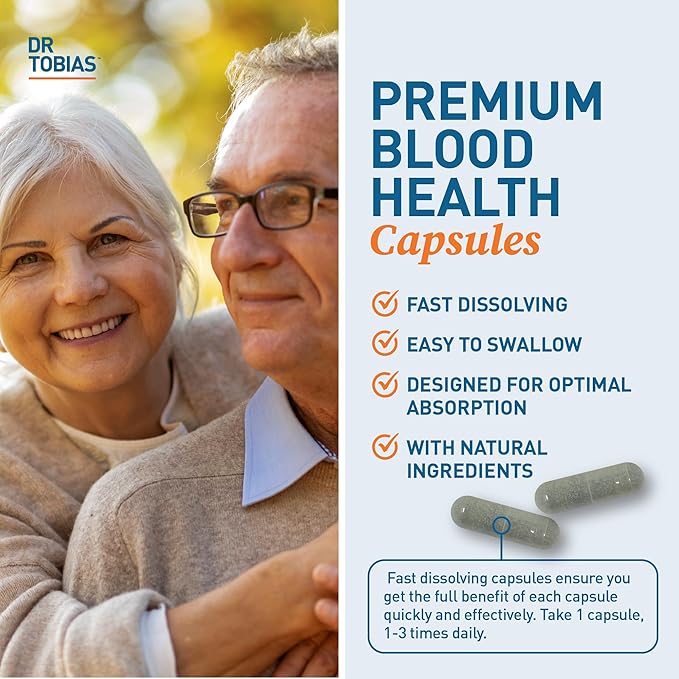 Dr. Tobias Vegan Omega 3 Algae Oil and Blood Pressure Support Supplement Supports Normal Circulatory Health Gut Immune Function and Overall Wellness Non-GMO