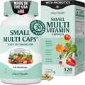 Maxi Health Multivitamin – Easy to Swallow Multi Vitamin Capsules with 30 Nutrients Iron &amp Probiotics – Kosher Daily Multivitamins Small Capsules for Wellness Support &amp Digestive Ease (120 Un