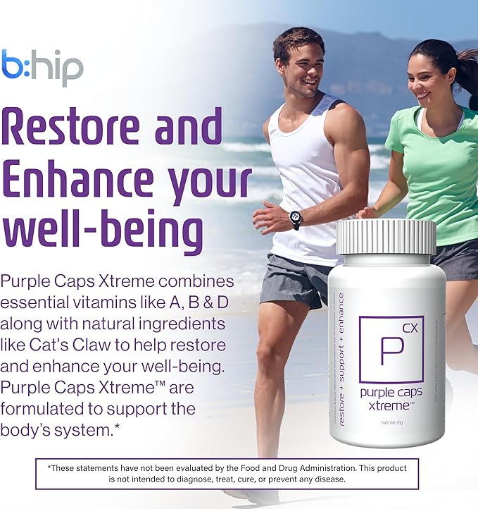 Global Purple Caps Xtreme - Supplement with Vitamins and Minerals by Rotkin Wellness - 60 Capsules