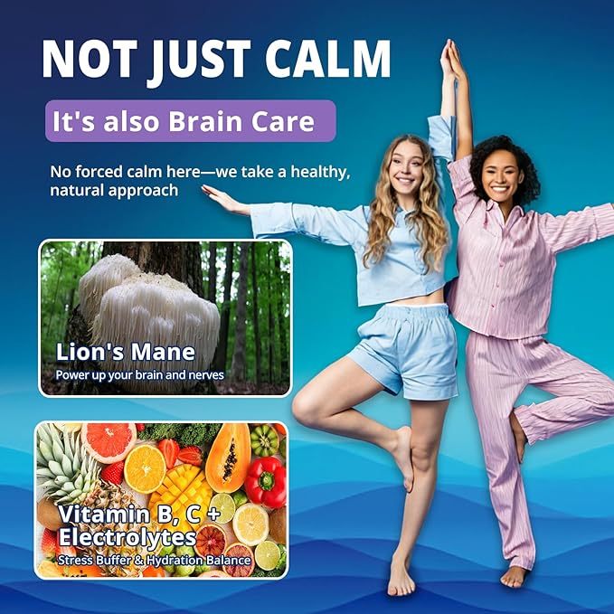 Cortisol Powdered Drink Mix with Magnesium Glycinate Ashwagandha L-Theanine Vitamin &amp Electrolytes Sugar Free Magnesium Supplement Blend for Stress Relief Relax &amp Focus Mixed Berry 30 P